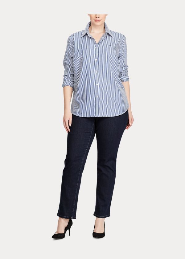 Women's Ralph Lauren Cotton Poplin Shirts | 698075PSZ